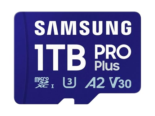 Samsung 1TB PRO Plus microSD Card, Up to 180 MB/s, 4K UHD