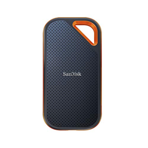 SanDisk 2TB Extreme PRO Portable SSD, 2000MB/s, USB-C, IP65