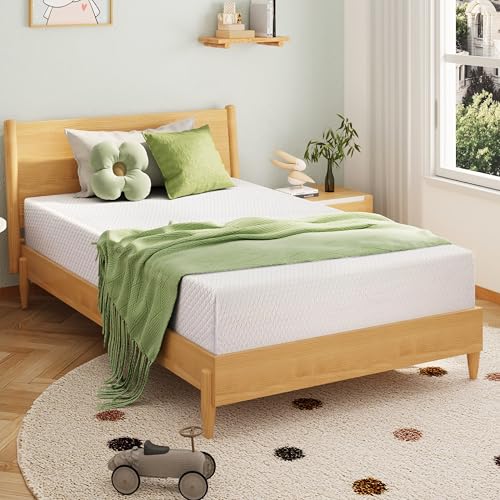 EGOHOME 6″ Twin Cooling Gel Memory Foam Mattress, Medium Firm