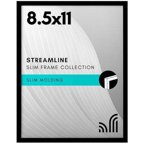 Americanflat 8.5×11 Shatter-Resistant Frame, Black