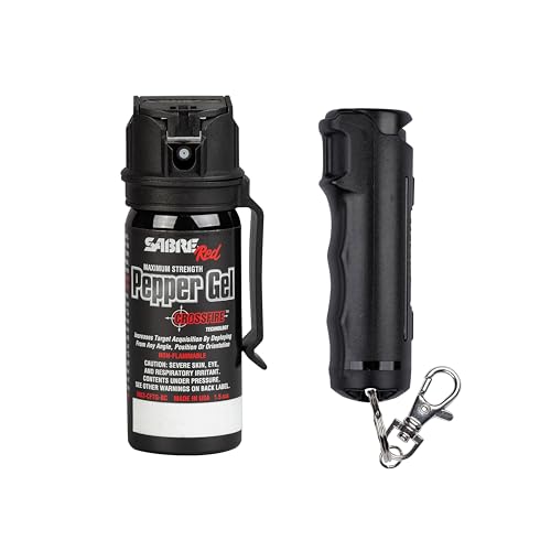 SABRE Crossfire Pepper Gel with Belt Clip, 1.5 fl oz