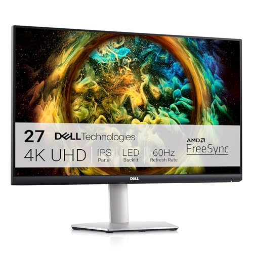 Dell 27″ 4K UHD Monitor, IPS, FreeSync, HDMI, VESA Certified