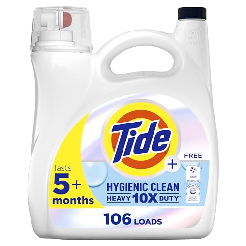 Tide Hygienic Clean Unscented Liquid Detergent, 106 Loads