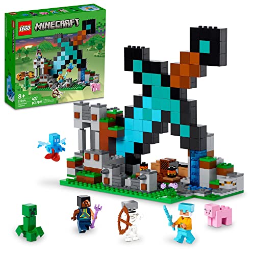 LEGO Minecraft Sword Outpost Set with Figures, Ages 8+