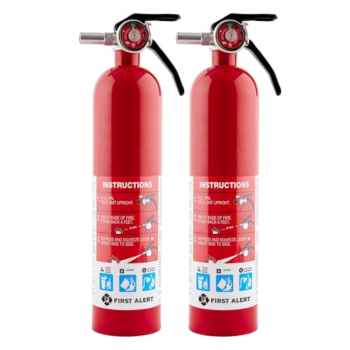 First Alert 2-Pack Home Fire Extinguisher, Red
