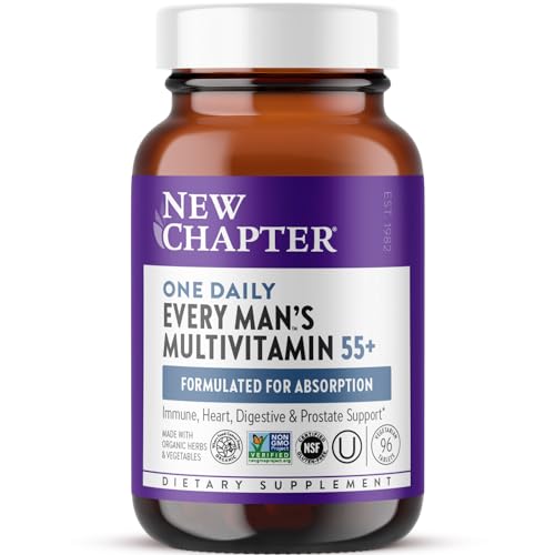 New Chapter Men’s 50+ Multivitamin for Brain & Immune Support, 96 ct