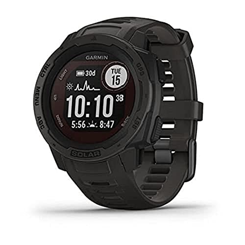 Garmin Instinct Solar Rugged Outdoor Smartwatch, Graphite