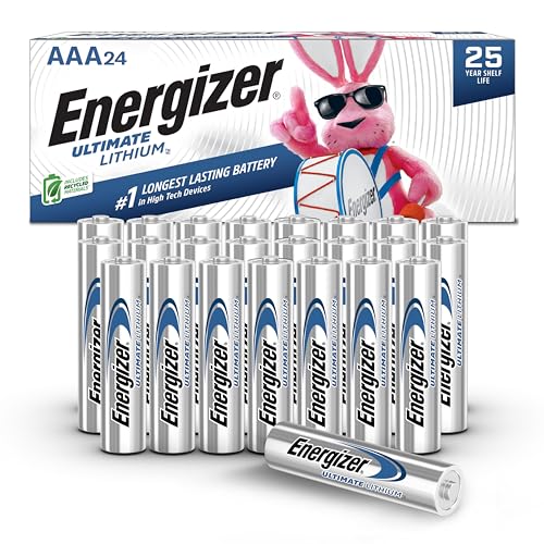 Energizer Ultimate Lithium AAA Batteries, 24-Pack