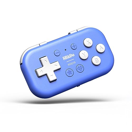 8Bitdo Micro Bluetooth Gamepad for Switch, Android, Raspberry Pi (Blue)