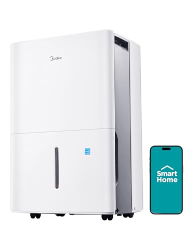Midea 50-Pint Dehumidifier with Pump, Energy Star Certified