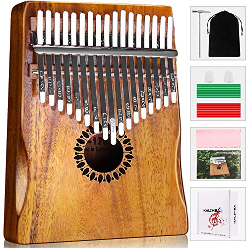 Newlam 17-Key Kalimba, Portable Thumb Piano for Beginners