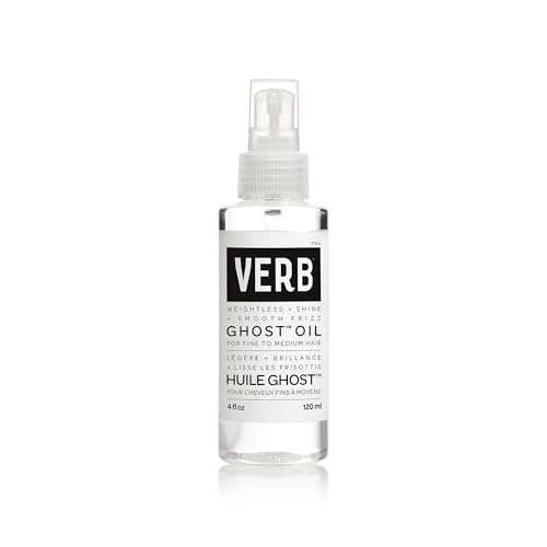 VERB Ghost Oil, 4 fl oz – Frizz-Smoothing, Shine-Adding Hair Oil