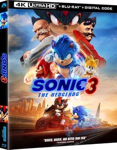 Sonic The Hedgehog 3 [4K UHD + Blu-Ray + Digital]