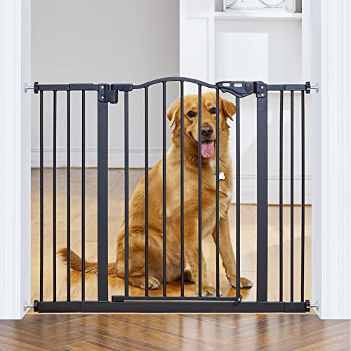 InnoTruth Baby & Pet Gate, 30″ Tall, Auto-Close, Black