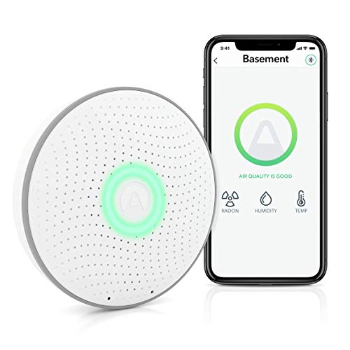 Airthings Wave Radon Detector with Humidity & Temperature Sensor