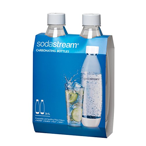 Sodastream Slim Carbonating Bottle 1L, Twin Pack