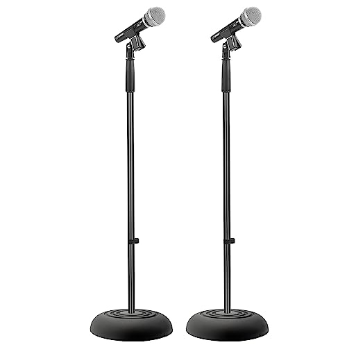 Pyle Adjustable Microphone Stand Pair for Home/Studio Use