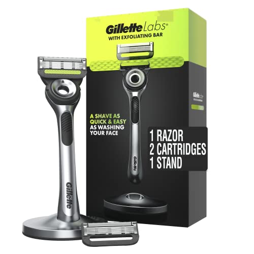 Gillette Labs Razor Kit: Handle, 2 Blades, Magnetic Stand