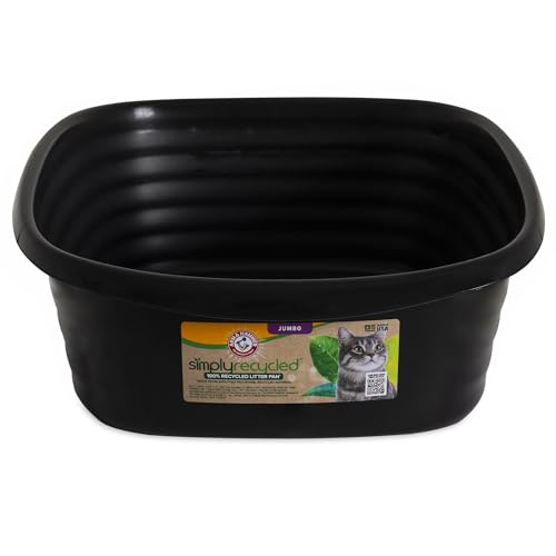 Arm & Hammer Jumbo Recycled Cat Litter Pan, Easy Clean