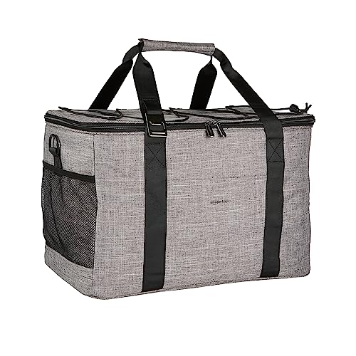 Amazon Basics Insulated Cooler Bag, 50-Can, Gray