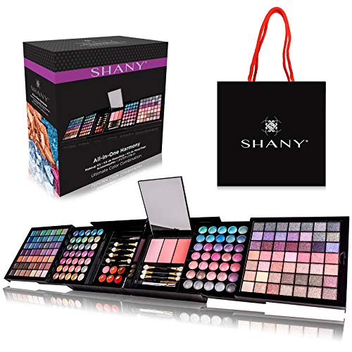 SHANY Harmony Makeup Set: Eyeshadows, Blush, Lip-gloss, Brushes – New Edition