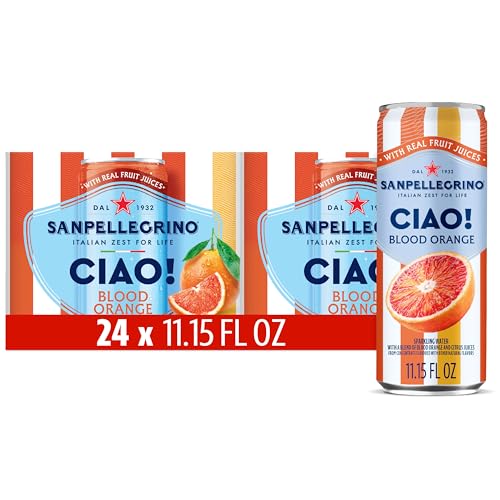 Sanpellegrino Blood Orange Italian Sparkling Water, 24-Pack