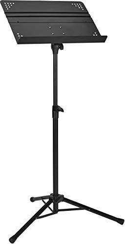 Amazon Basics Adjustable Music Stand, 31″-55″, Black