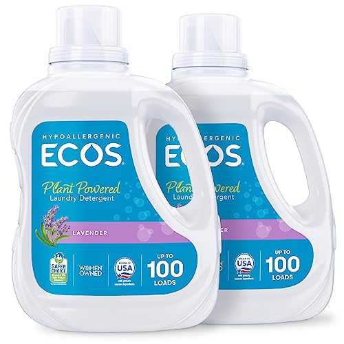 ECOS Lavender Detergent, Hypoallergenic, 200 Loads, 100 Fl Oz