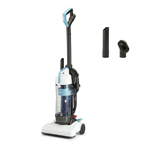 Amazon Basics Bagless Vacuum, Carpet & Hard Floors, 720W, Black/White