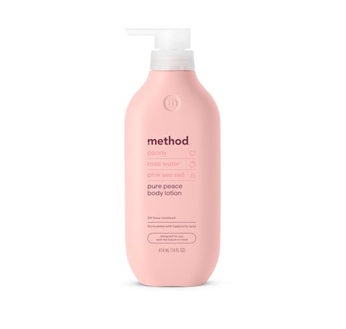 Method Pure Peace Body Lotion, Rose Water & Peonies, 14 oz
