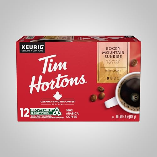 Tim Hortons Light Roast K-Cups, Rocky Mountain Arabica Coffee