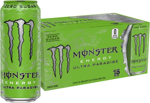 Monster Energy Ultra Paradise, Sugar-Free, 16oz, Pack of 15