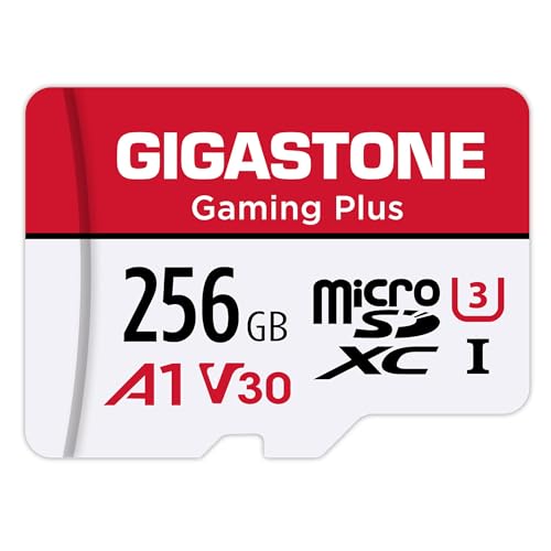 GIGASTONE 256GB MicroSD Card for 4K Gaming & Cameras
