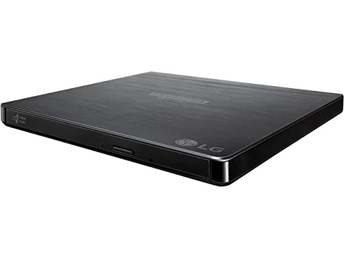 LG Ultra Slim 4K Blu-ray/DVD Drive, USB 3.0, M-DISC, Black