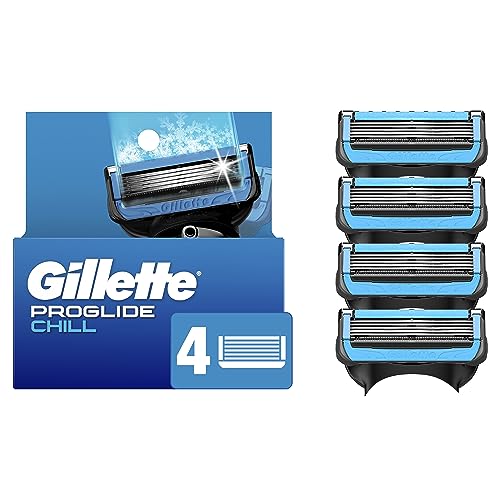 Gillette ProGlide Chill Razor, 4 Men’s Refills
