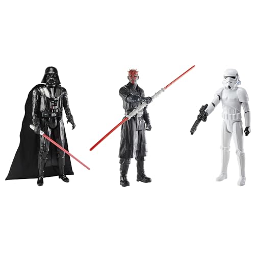 STAR WARS 12″ Action Figure Set, 3 Figures, 4 Accessories