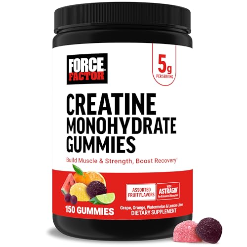 Force Factor Creatine Gummies, Muscle Gain & Recovery, 30 Servings
