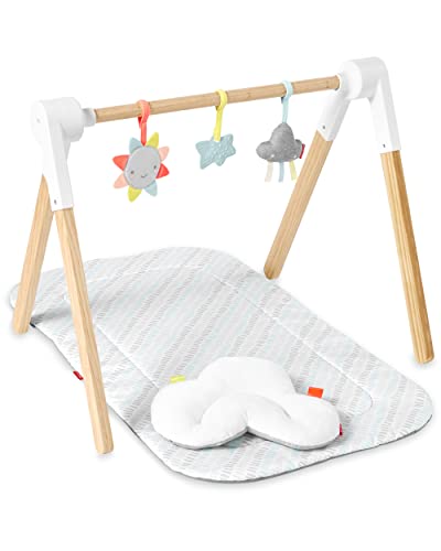 Skip Hop Silver Lining Cloud Wooden Baby Activity Gym