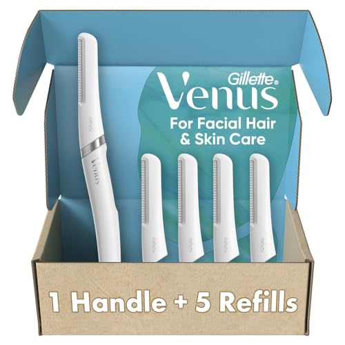 Gillette Venus Facial Razor with Exfoliating Blade Refills