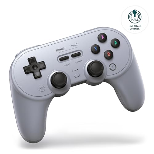 8Bitdo Pro 2 Bluetooth Controller for Switch & More (Gray)