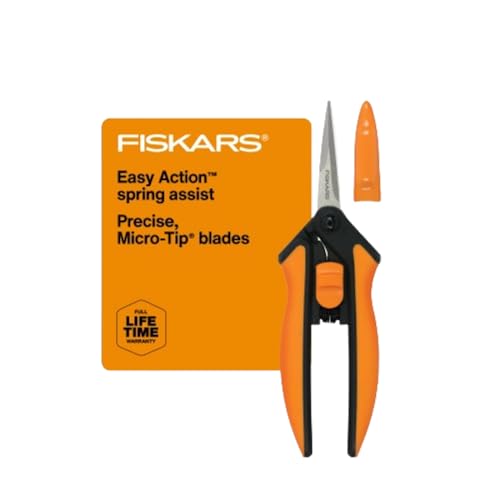 Fiskars 6″ Micro-Tip Pruning Snips with Sheath