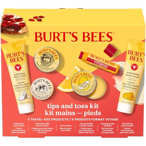 Burt’s Bees Tips and Toes Kit, 6 Travel Size Products