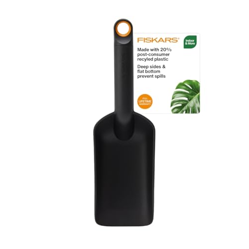 Fiskars Soil Scoop, Recycled Plastic, 1.5 Cups
