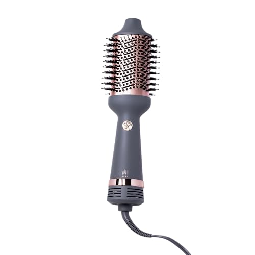 Hairitage Volumizing Blow Dry Brush + Hair Dryer – Matte Grey