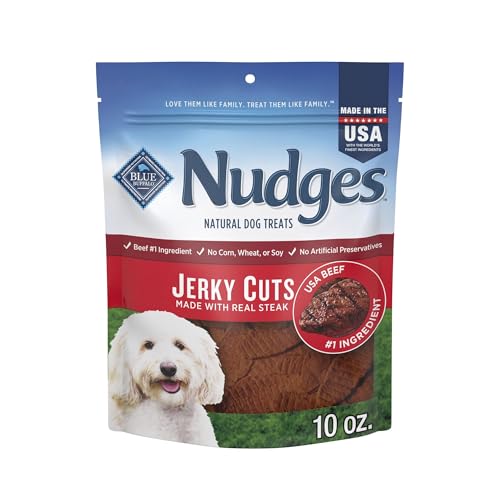 Blue Buffalo Steak Jerky Dog Treats, USA, 10-oz