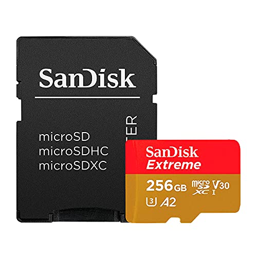 SanDisk 256GB Extreme microSDXC Card – 160MB/s, 4K, A2