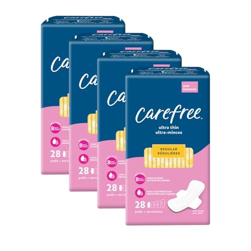 Carefree Ultra Thin Regular Pads with Wings, 112ct