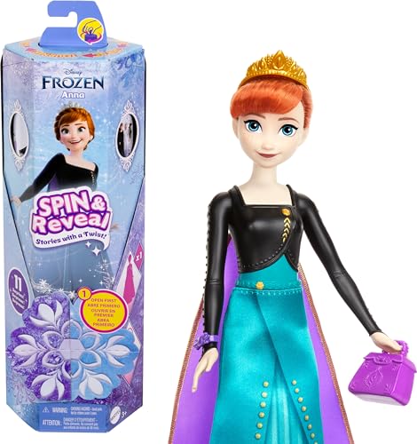 Frozen Anna Doll Set: Spin & Reveal with 11 Surprises