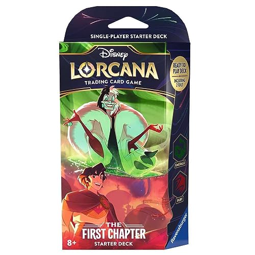Ravensburger Lorcana TCG: Ruby & Emerald Starter Deck, Ages 8+