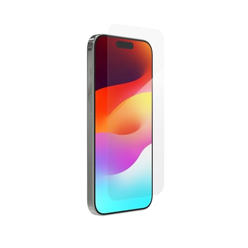 ZAGG Glass+ iPhone 15 Pro Screen Protector – Strong, Scratch-Resistant